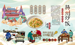 扬州炒饭背景