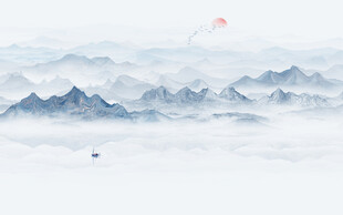 新中式意境山水画