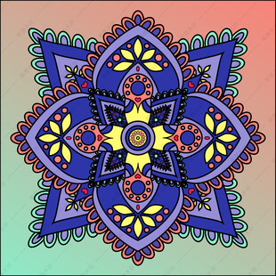 曼陀罗花纹