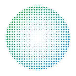 科技环形渐变圆点