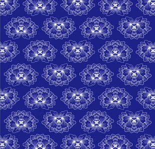 碎花蓝布 传统纹样 底纹 