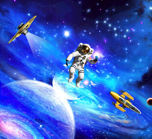 正方形宇宙星空