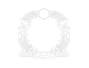 飞天 麦穗  白酒标牌 