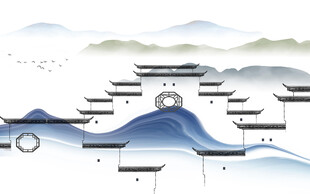 意境 最新大气山水 TIF分层