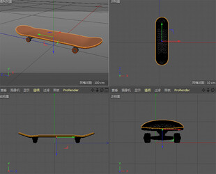 立体滑板海报展架3d折页