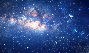 银河蓝色宇宙星空背景素材