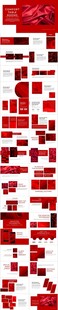 红色画册PPT