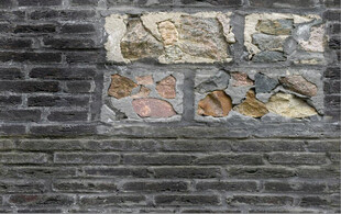 高清灰色砖墙背景墙