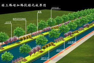 道路绿化图