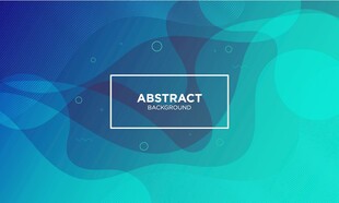 蓝绿色抽象矢量背景