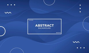 深蓝色几何抽象矢量背景