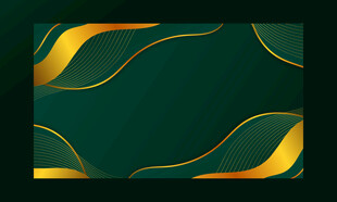 深绿色金线抽象背景