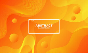 橙黄渐变抽象矢量背景