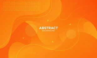 橙色波浪矢量背景