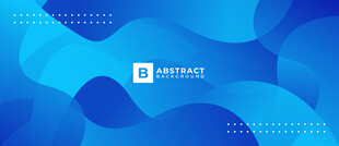 蓝色几何矢量背景