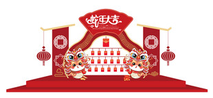 2025蛇年卡通展陈