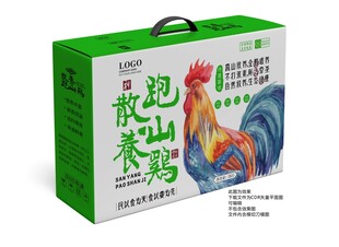 散养跑山鸡手提礼盒