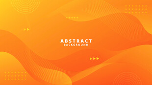 橙色曲线矢量背景