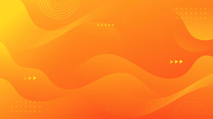 橙色波浪抽象矢量背景