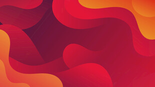 红色波浪抽象矢量背景