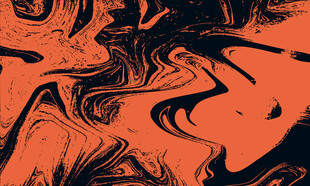 橙黑色酸性流体矢量背景