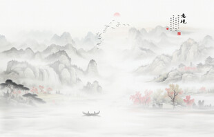 意境水墨山水