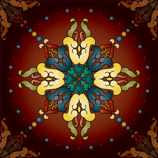 梦幻质感花纹背景