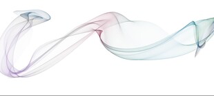 彩色水墨丝带线条