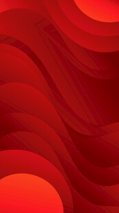 红色波浪抽象矢量背景