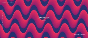 红色波浪抽象矢量背景