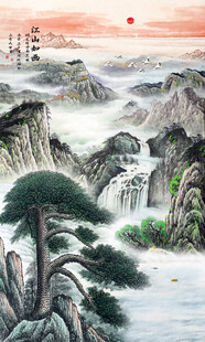 玄关山水画