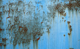 高清斑驳蓝色锈迹纹理