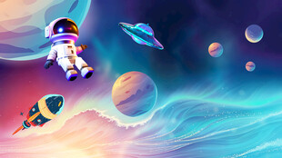 卡通儿童房背景墙