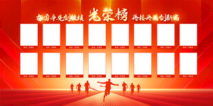 销售光荣榜海报