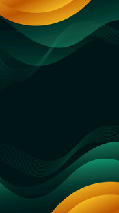 黑底暗绿色曲线矢量背景