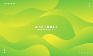 绿色波浪矢量背景