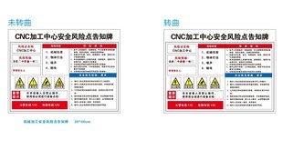 CNC安全风险点告知牌