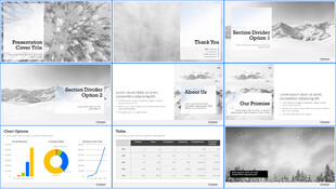 北极雪原冰天雪地冰雪森林PPT