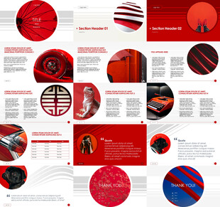 红色先锋艺术高级高档PPT