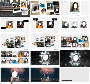 小清新高级极简纪念册相册图片展