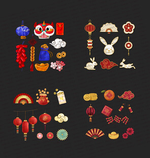 春节元素图标