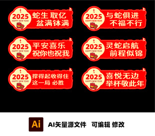 2025 新年异形牌