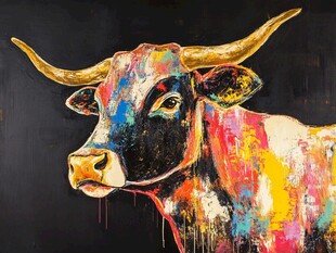 油画牛素材-油画牛图片-油画牛设计模板-昵图网