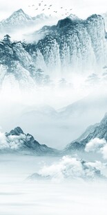 蓝色 高端新品玄关 TiF分层