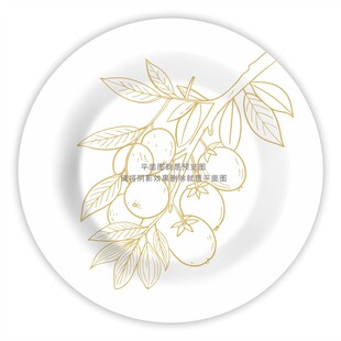 枣子插画陶瓷花纸