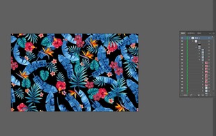  手绘矢量高清热带花卉