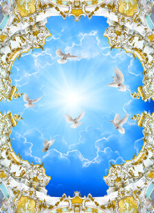 欧式蓝天白云吊顶