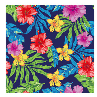 热带花卉无缝背景