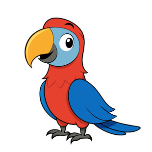 动物矢量美丽鹦鹉