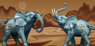 大象雕塑象大象